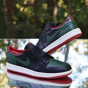 Jordan 1 Retro Low OG Black Gorge Green